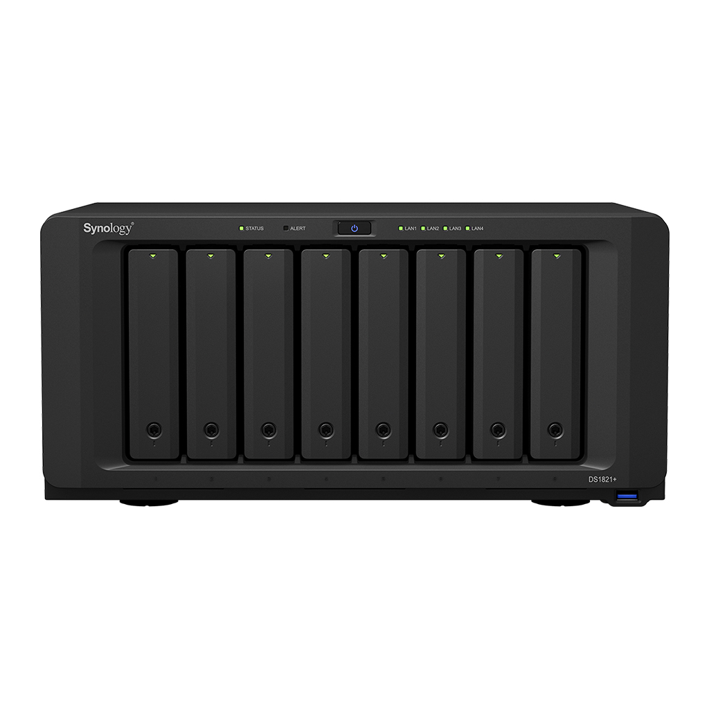 Synology DiskStation DS1821+ NAS/Storage Server Tower Ethernet LAN Black V1500B